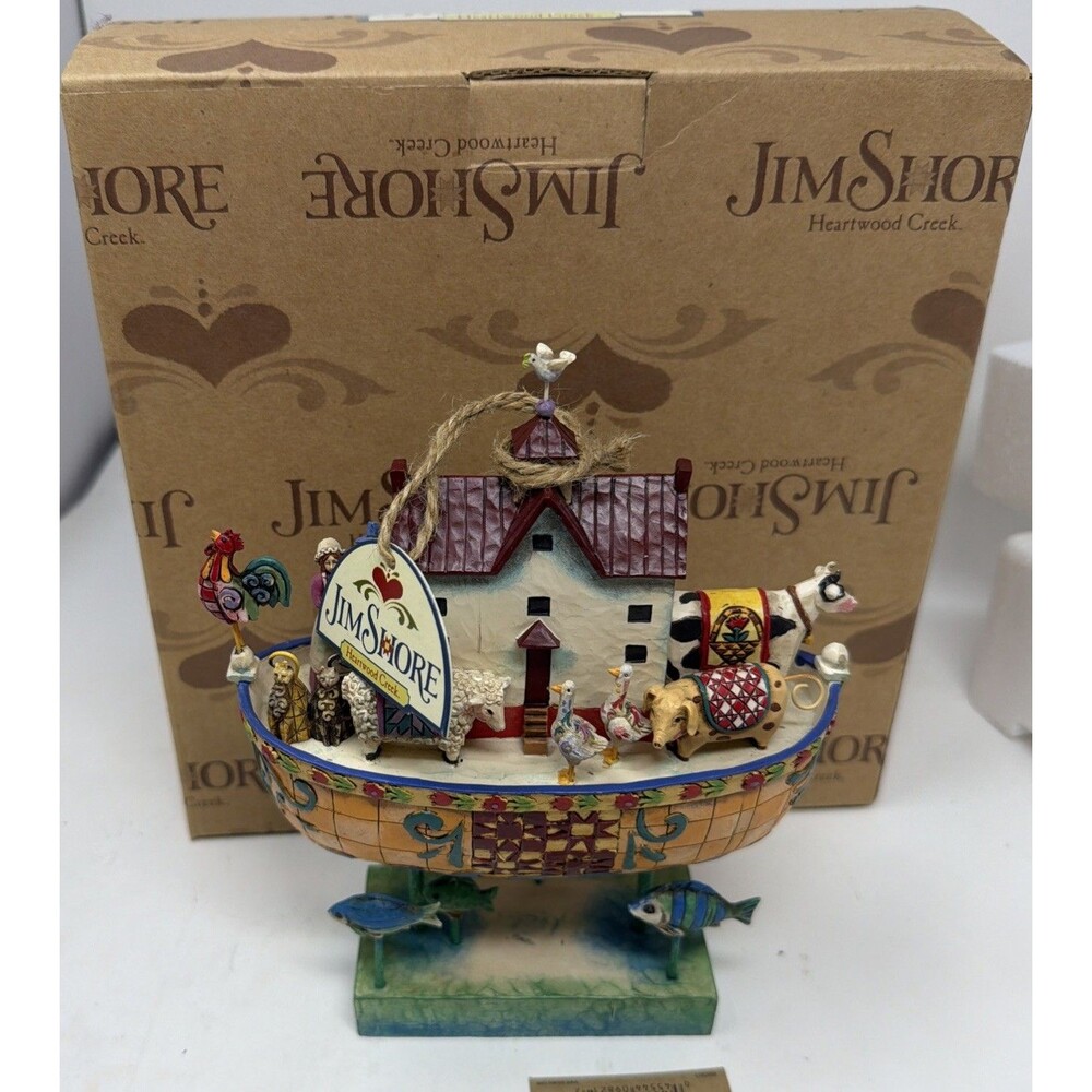 Jim Shore Heartwood Creek Ark “And Noah Did All That The Lord Commanded Him”